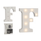 Beleuchteter Holz-Buchstabe F, mit 7 LED,