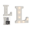 Beleuchteter Holz-Buchstabe L, mit 6 LED,