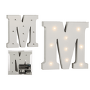 Beleuchteter Holz-Buchstabe M, mit 9 LED,