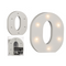 Beleuchteter Holz-Buchstabe O, mit 6 LED,