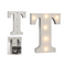 Beleuchteter Holz-Buchstabe T, mit 6 LED,