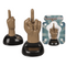 Bewegliche Figur, Mittelfinger, mit Solarzelle,