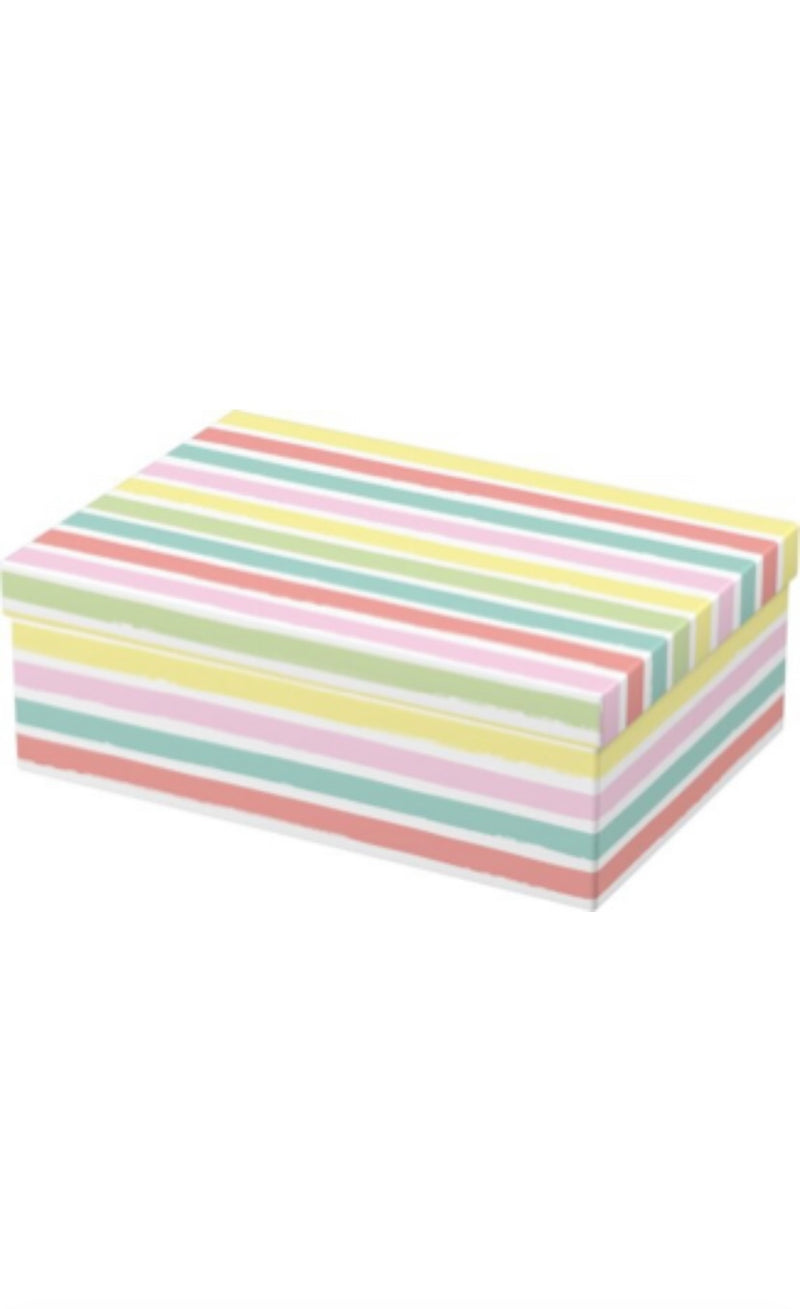 5 Geschenkboxen "Prem." i.Set,rechteckig,Pastel Colors