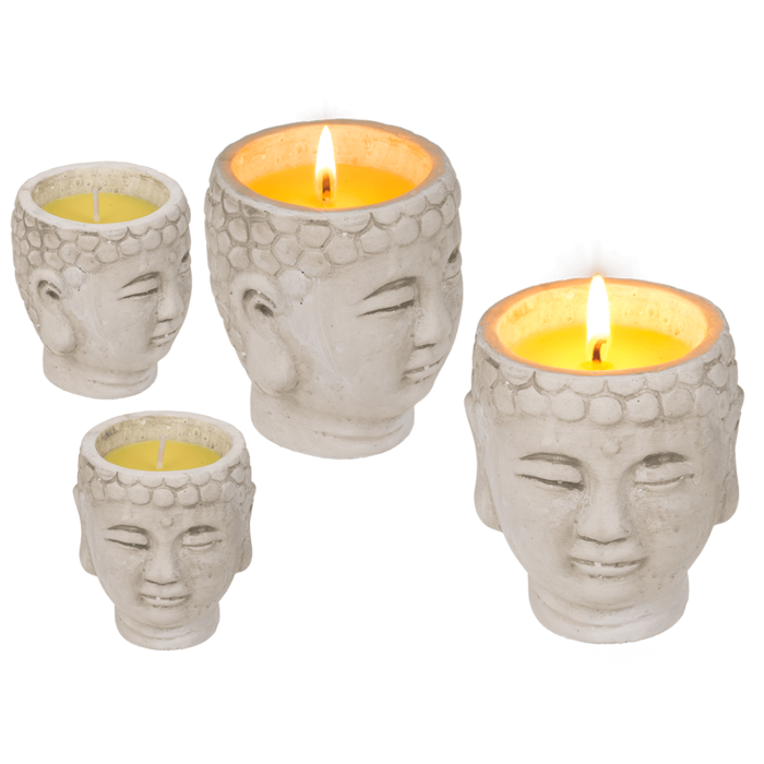 Citronella Kerze im Buddha-Topf,