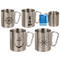 Edelstahlbecher mit Karabiner, Maritim,