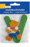 Holzbuchstabe "Teddy-Bär", selbstklebend, V