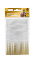 10 Bodenbeutel mit Motiv, Bodenfalte, 16*9,5*3,5cm, CPP