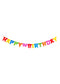 Partykette "Happy Birthday", Länge 1,5m