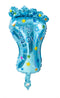 Folienballon, Höhe 45cm, mit Aufblashalm, Baby, 2 Motive sort.