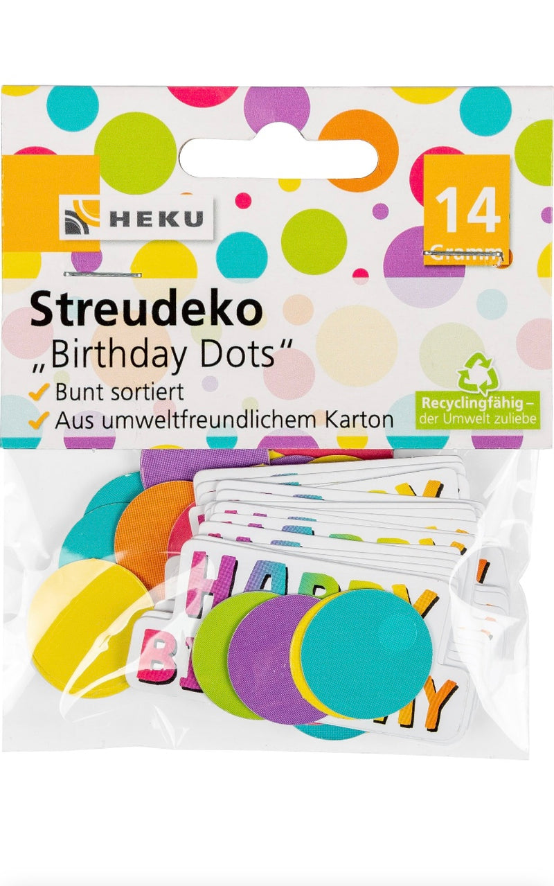 Papp-Streudeko, 14g, Birthday Dots