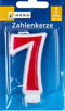Zahlenkerze, Höhe 6,5cm, 7