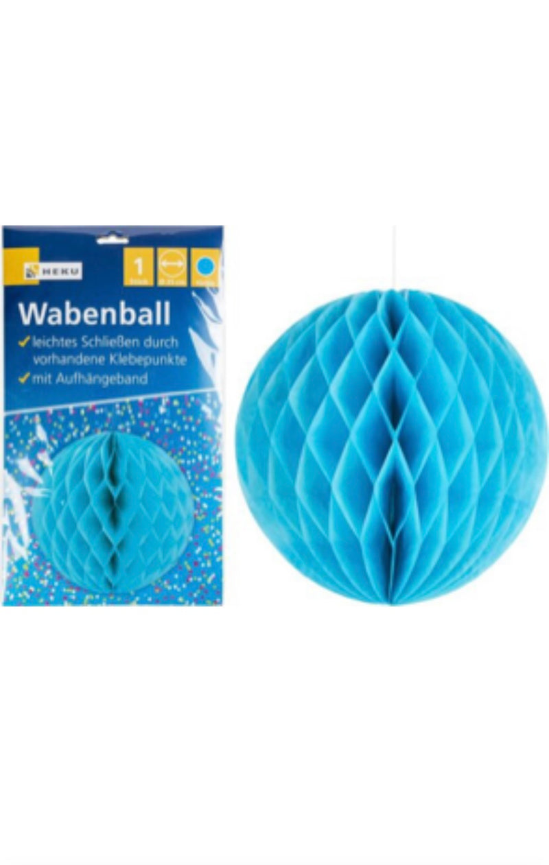 Wabenball, Ø 35cm, türkis