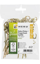 50 Deko-Picker/Fingerfood-Spieße,L.9cm,Bambus,FSC,be green