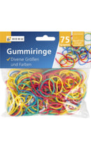 Gummiringe,75g,div. Größen+Farb.sort.,wiederverschl.Beutel