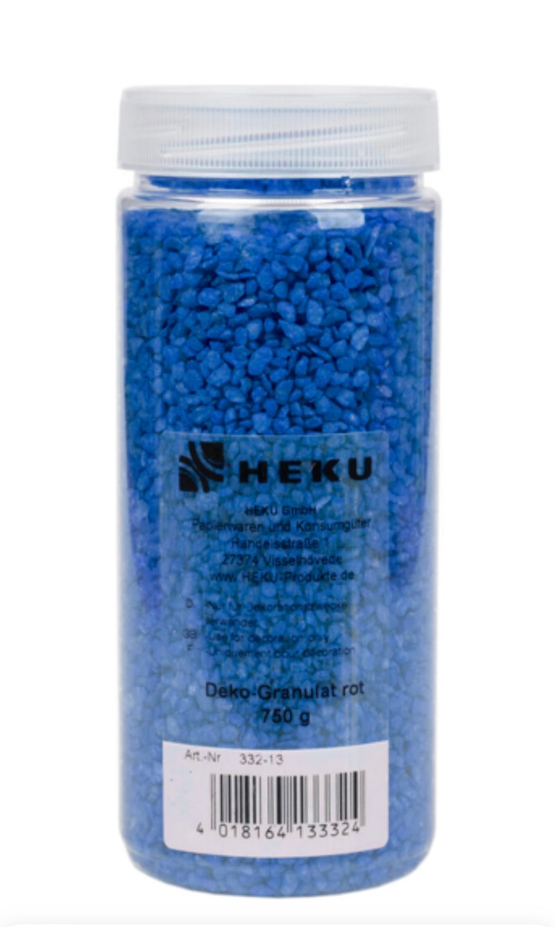 Deko-Granulat, 2-3mm, ca. 750g, in Zylinderdose, dunkelblau