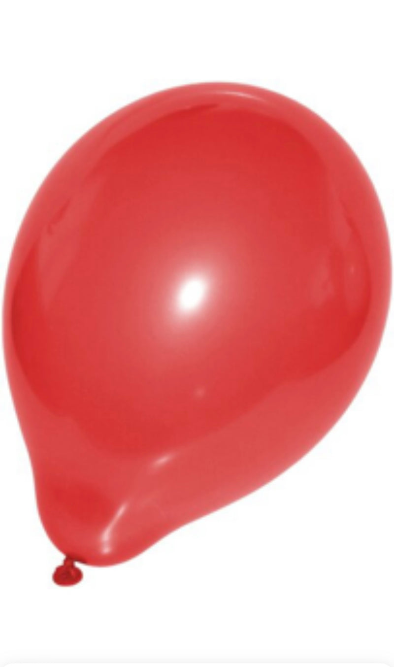 25 Ballons "uni", Ø 25cm, rot