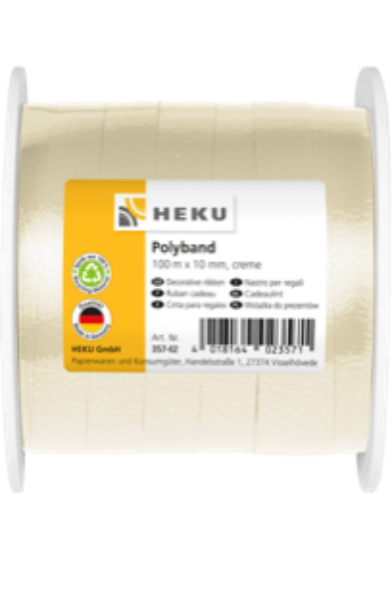 Polyband, 100m*10mm, creme