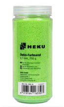 Deko-Farbsand, 0,1mm, ca. 750g, in Zylinderdose, maigrün