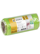 Deko-Band "Textilfaser", 5m*12cm, auf Rolle, maigrün