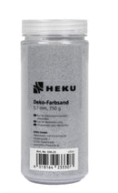 Deko-Farbsand, 0,1mm, ca. 750g, in Zylinderdose, silber