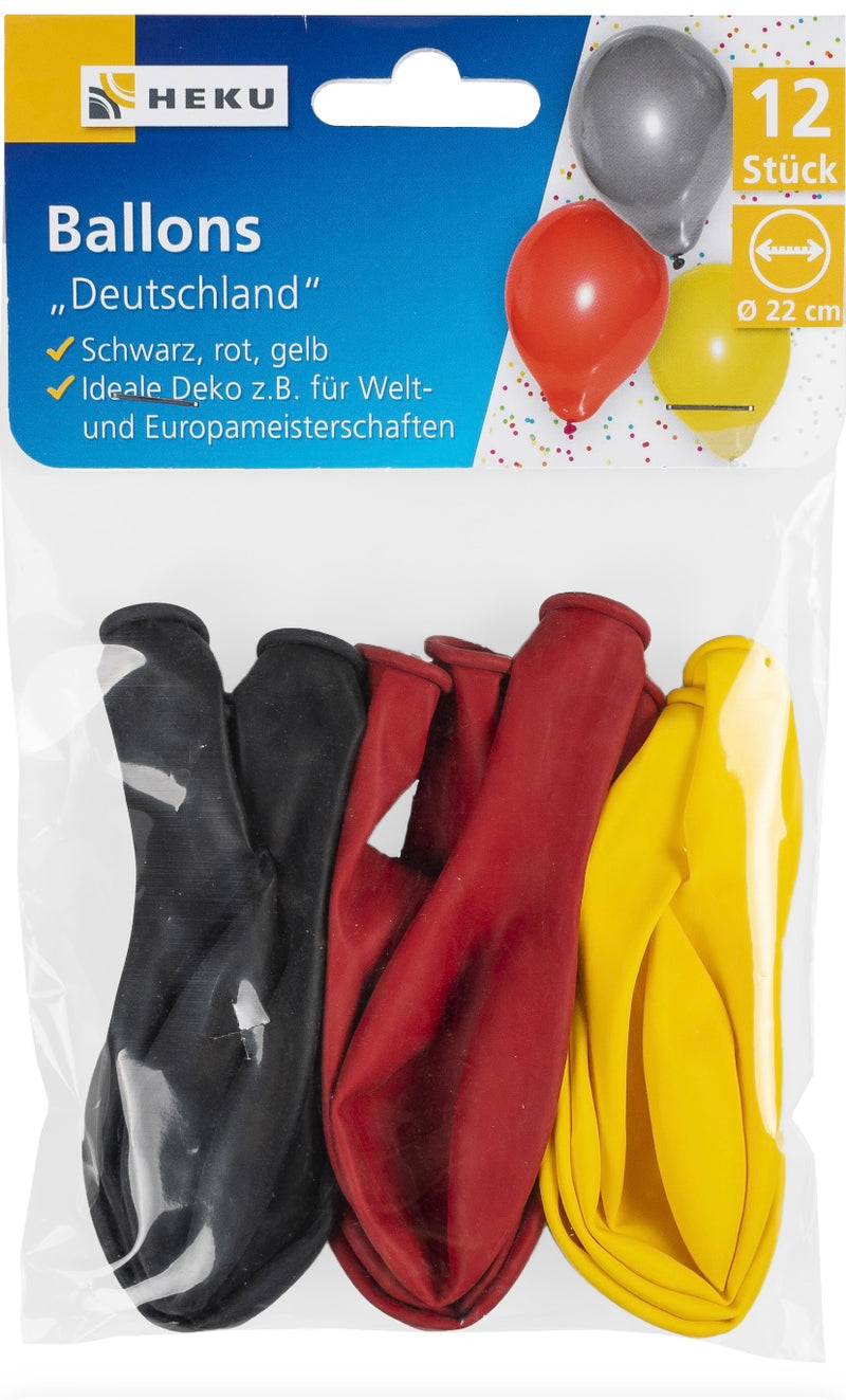 12 Ballons, Ø 22cm, Deutschland