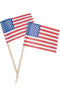 50 Deko-Picker "Länderflaggen", Länge 6,5cm, USA