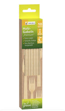 10 Bambus-Gabeln "Premium", Länge 17cm, be green