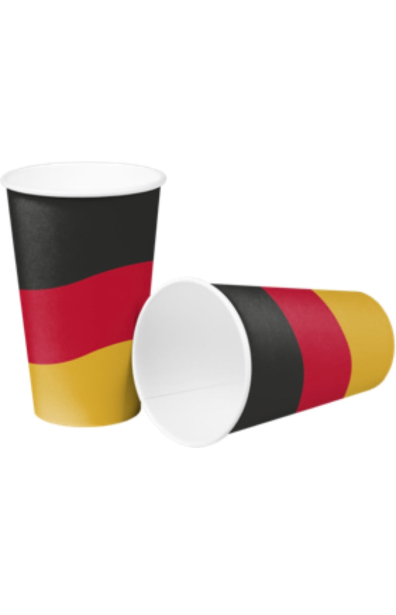 10 Pappbecher mit Motiv, 0,4l, Deutschland