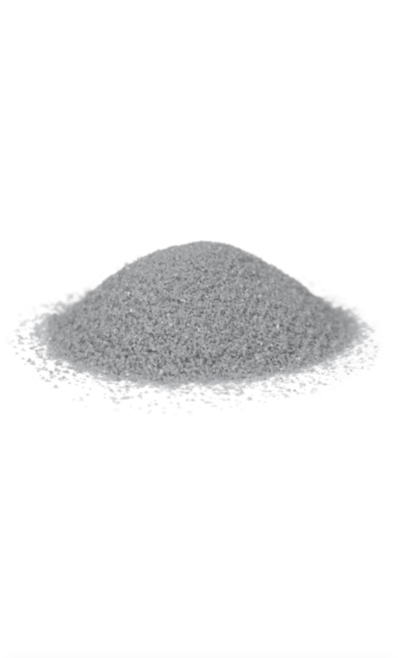 Deko-Farbsand, 0,1mm, ca. 750g, in Zylinderdose, silber