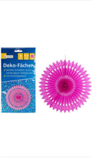 Deko-Fächer, Ø 40cm, pink