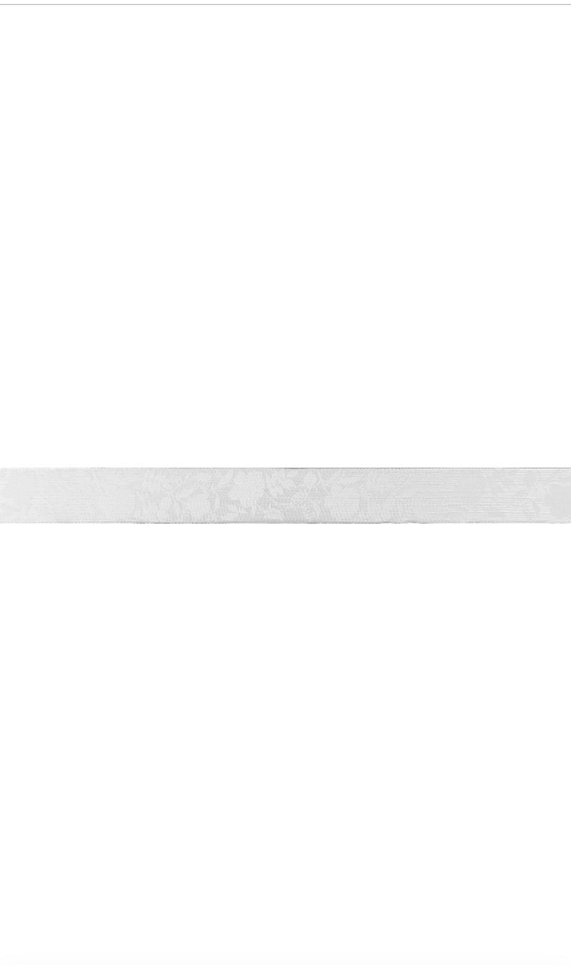 Geschenkband "Premium", div. Maße, im Display, weiß