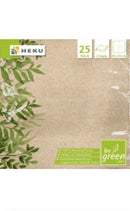 25 Servietten m. Motiv, 2-lg., 33*33cm, be green, Bambus