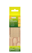 10 Bambus-Kaffeelöffel "Premium", Länge 12cm, be green