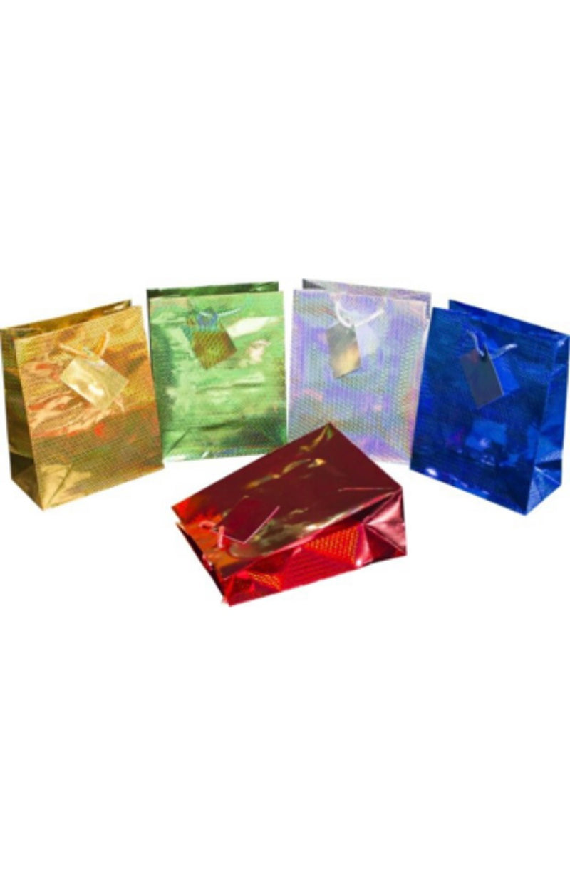 Geschenktasche "Hologramm", medium, 23*18*10cm,5 Farben