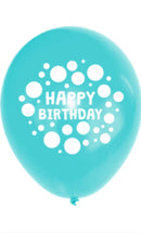 5 Ballons mit Motiv, Ø 25cm, bunt sortiert, Birthday Dots