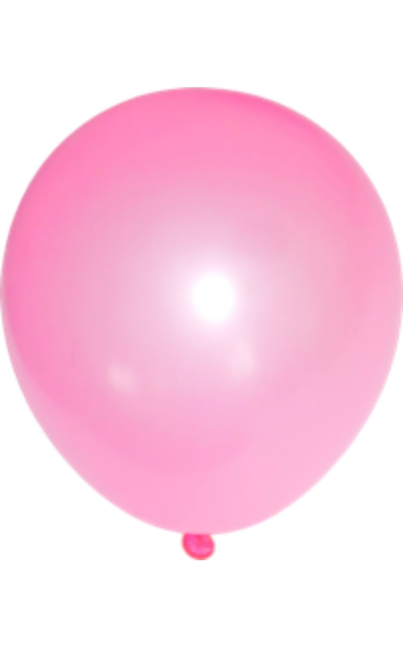 5 Ballons "uni", Ø 25cm, pink