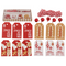 Geschenkanhänger-Set, Natural red,