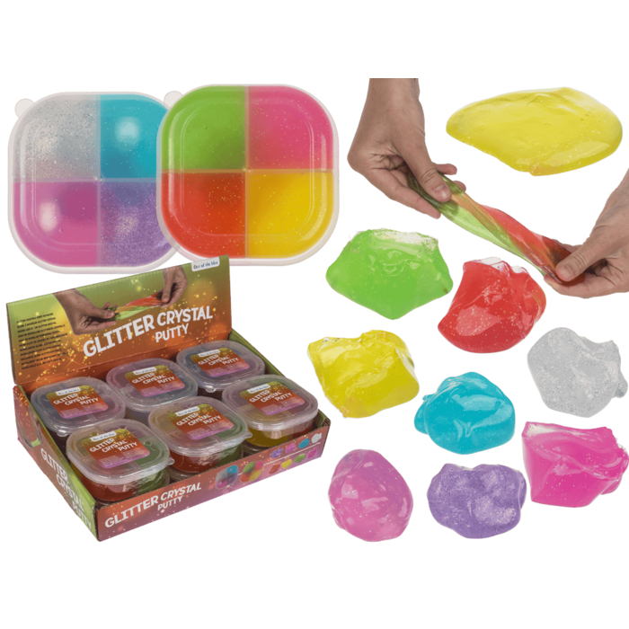 Glitter Kristall-Knet-Schleim, ca. 120 g,