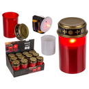 Grablicht mit LED,12,5 x 7 cm, rot,