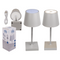Graue Tisch-Lampe mit LED,