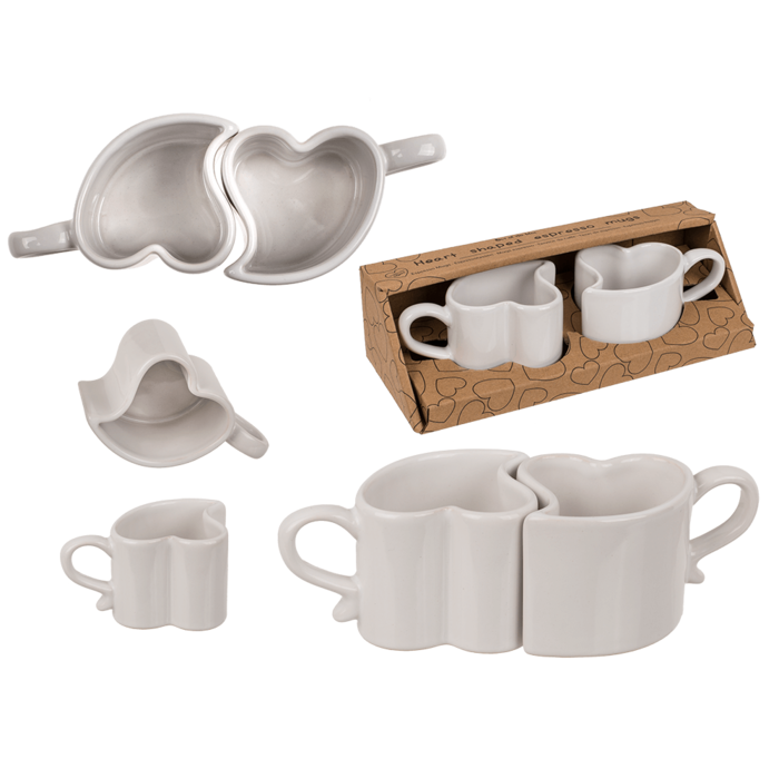 Herzförmige Espressotasse,
