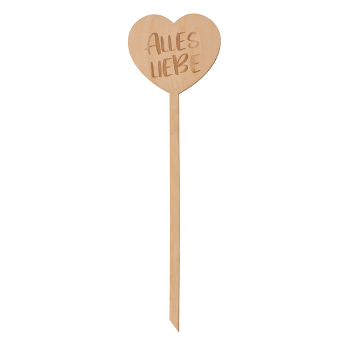 Holz-Dekostecker, Glückwünsche,