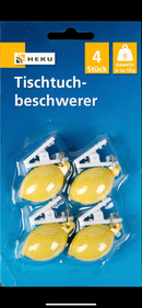 4 Tischtuchbeschwerer, bis je 18g, 4 Motive sortiert