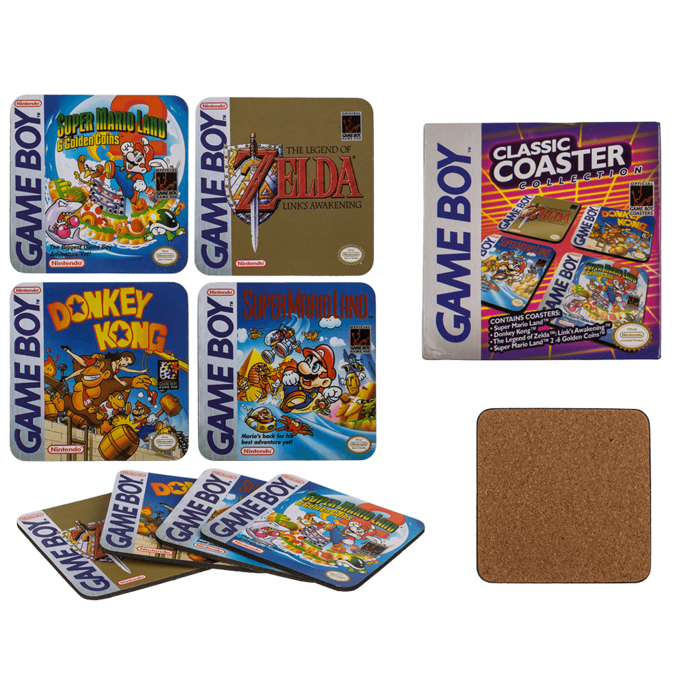 Kork-Untersetzer, Gameboy - Classic Collection,