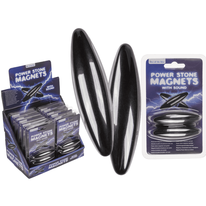 Magnetsteine mit Geräusch, ca. 6 cm, 2er Set