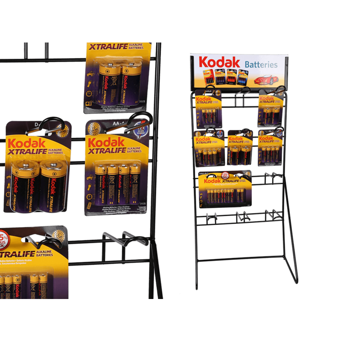 Metall-Displayständer für Kodak-Batterien