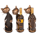 Metall-Flaschenhalter, Katze III,
