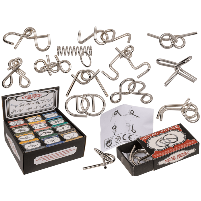 Metall-Geduldsspiel, Mini, ca. 7 cm,