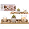 Naturfarbenes Holz-Tablett, ca. 36 x 14 cm,