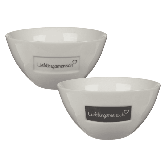 New Bone China-Müslischale, Lieblingsmensch,